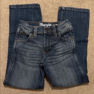 Wrangler Boys Dark Blue Relaxed Boot Jeans